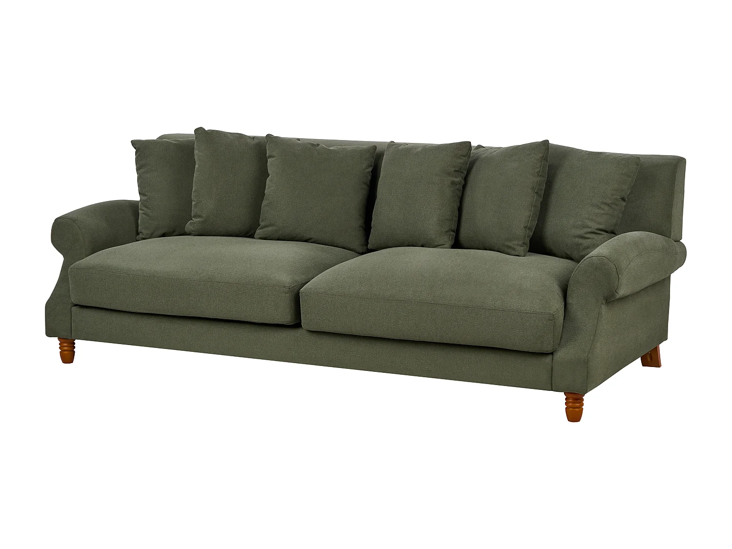 Canapé 3 places EIKE Tissu Vert foncé