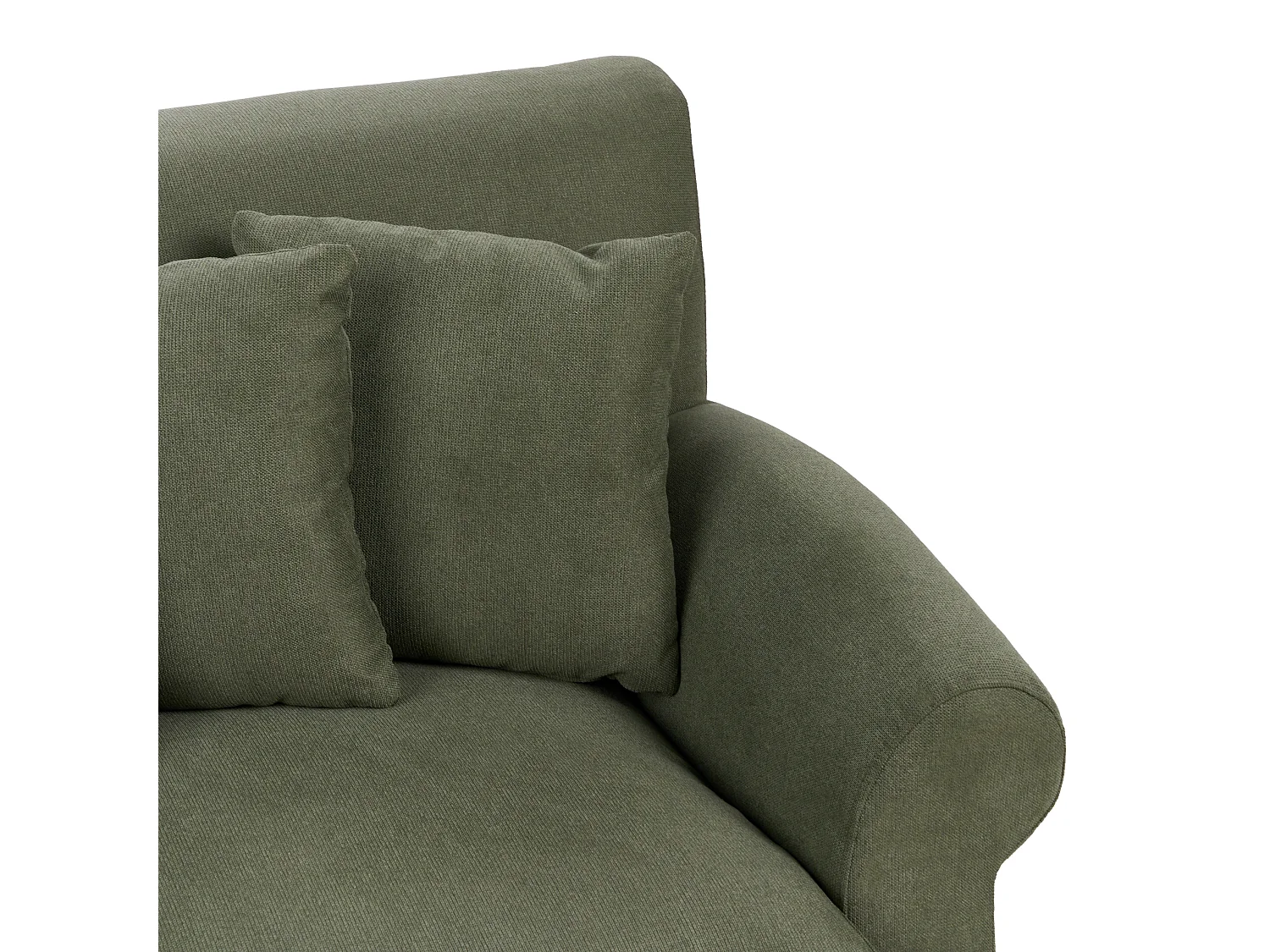 Canapé 3 places EIKE Tissu Vert foncé