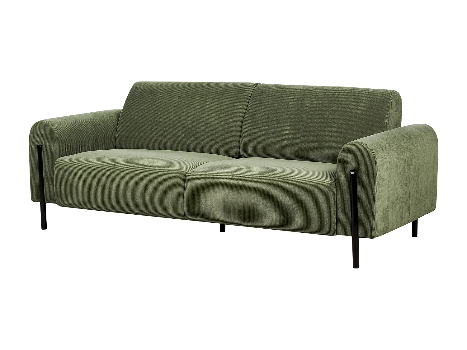 Sofa ASKIM Sztruks Oliwkowy dla 3 osób