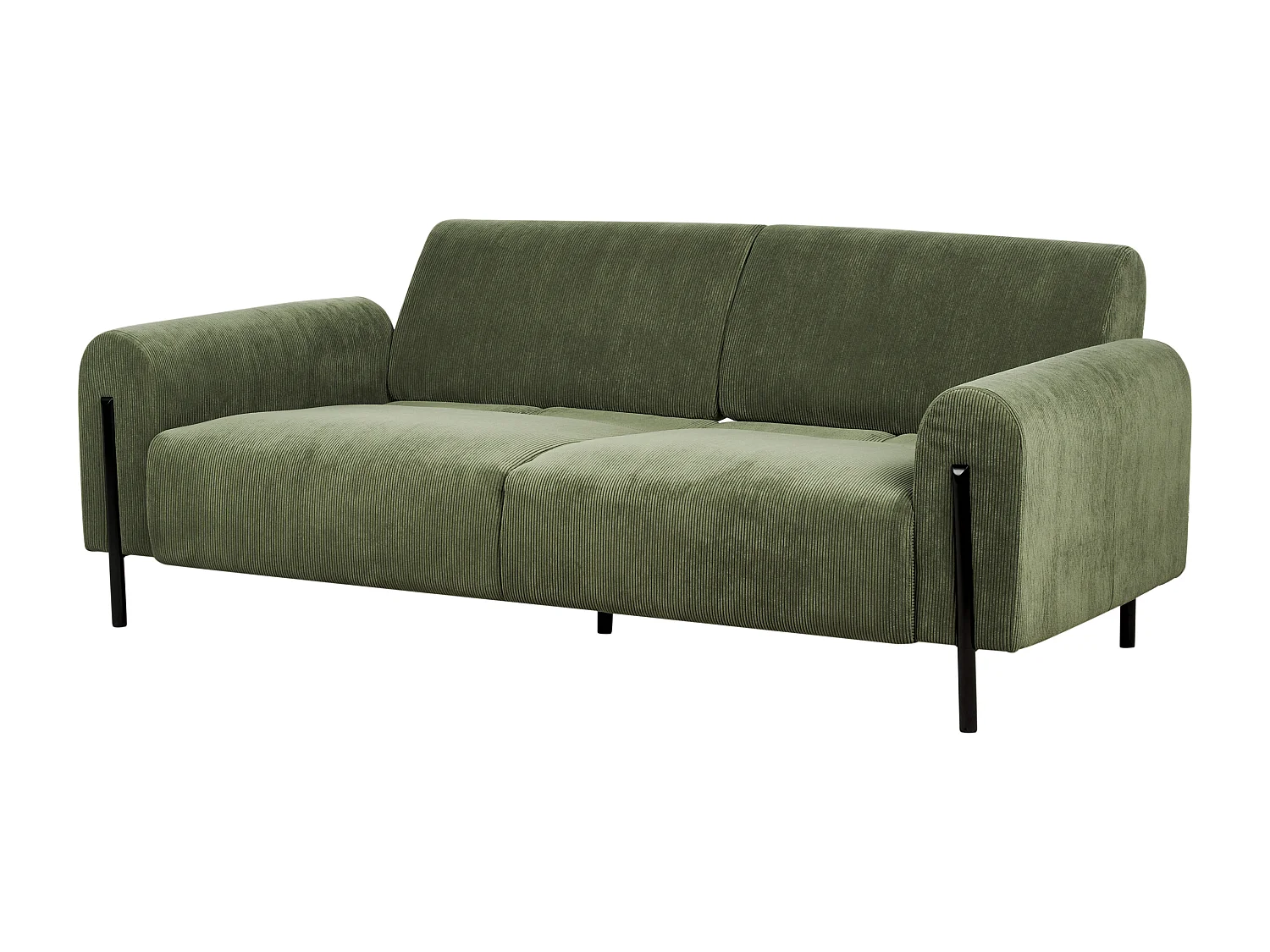 Sofa ASKIM Sztruks Oliwkowy dla 3 osób