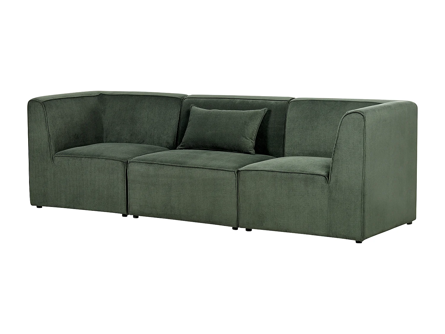 Modulsofa LEMVIG Cord Dunkelgrün 3-Sitzer