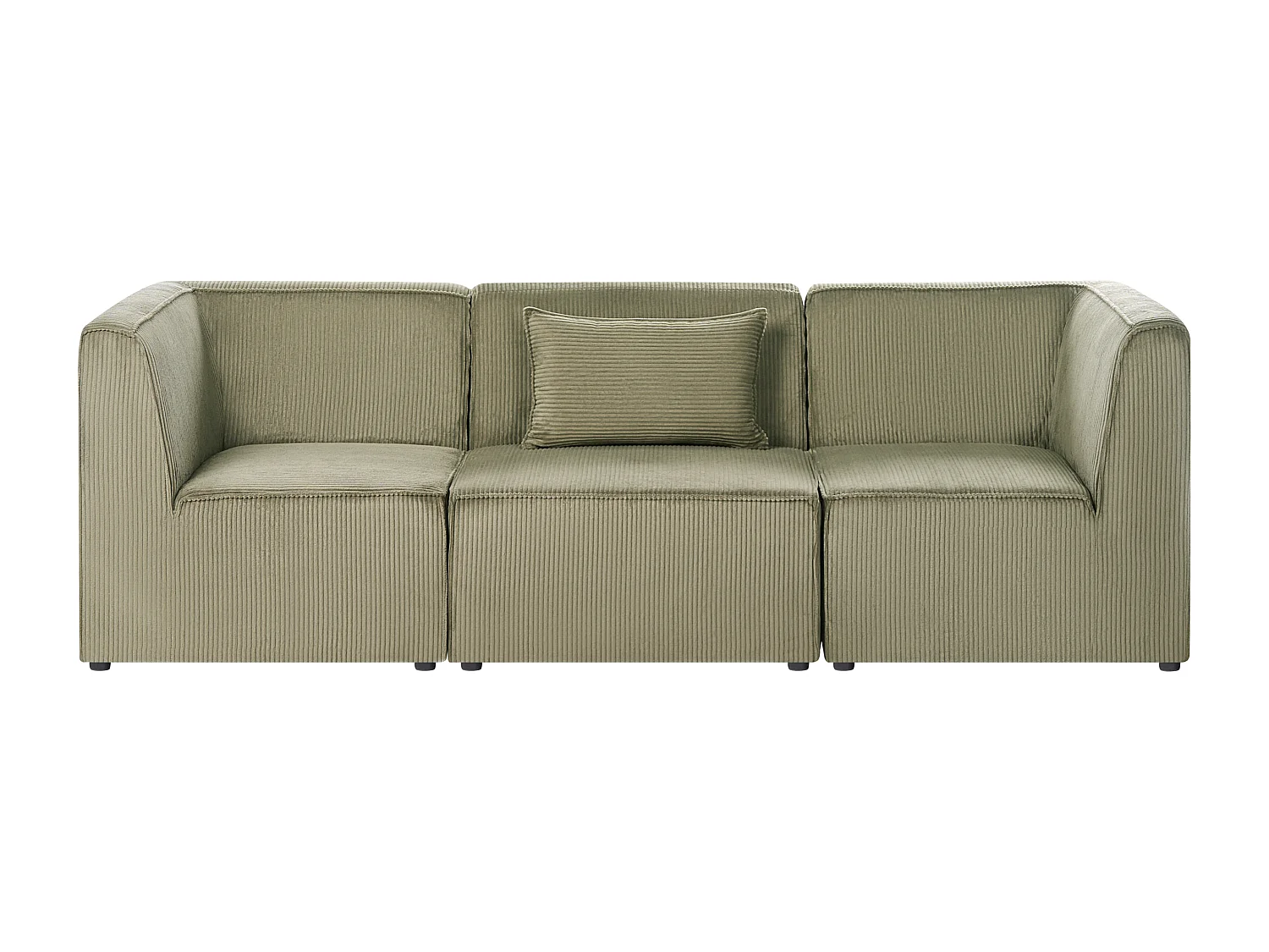 Modulsofa LEMVIG Cord Dunkelgrün 3-Sitzer