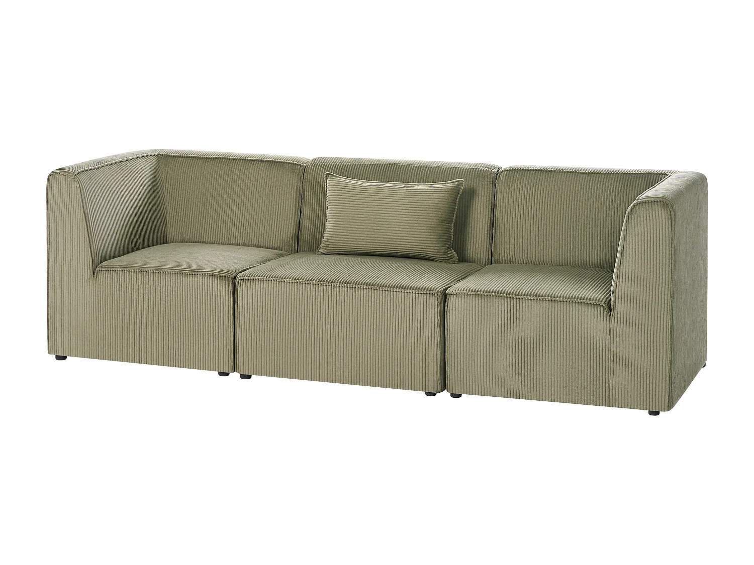 Modulsofa LEMVIG Cord Dunkelgrün 3-Sitzer