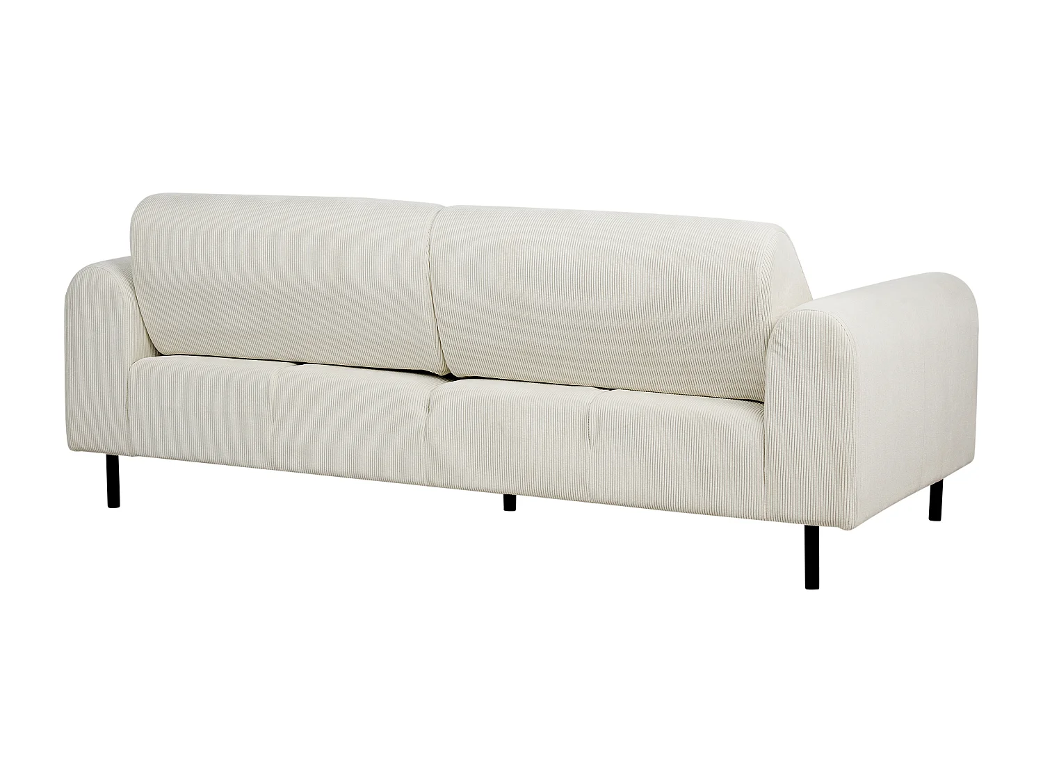 Sofá ASKIM Bombazine Branco creme 3 lugares