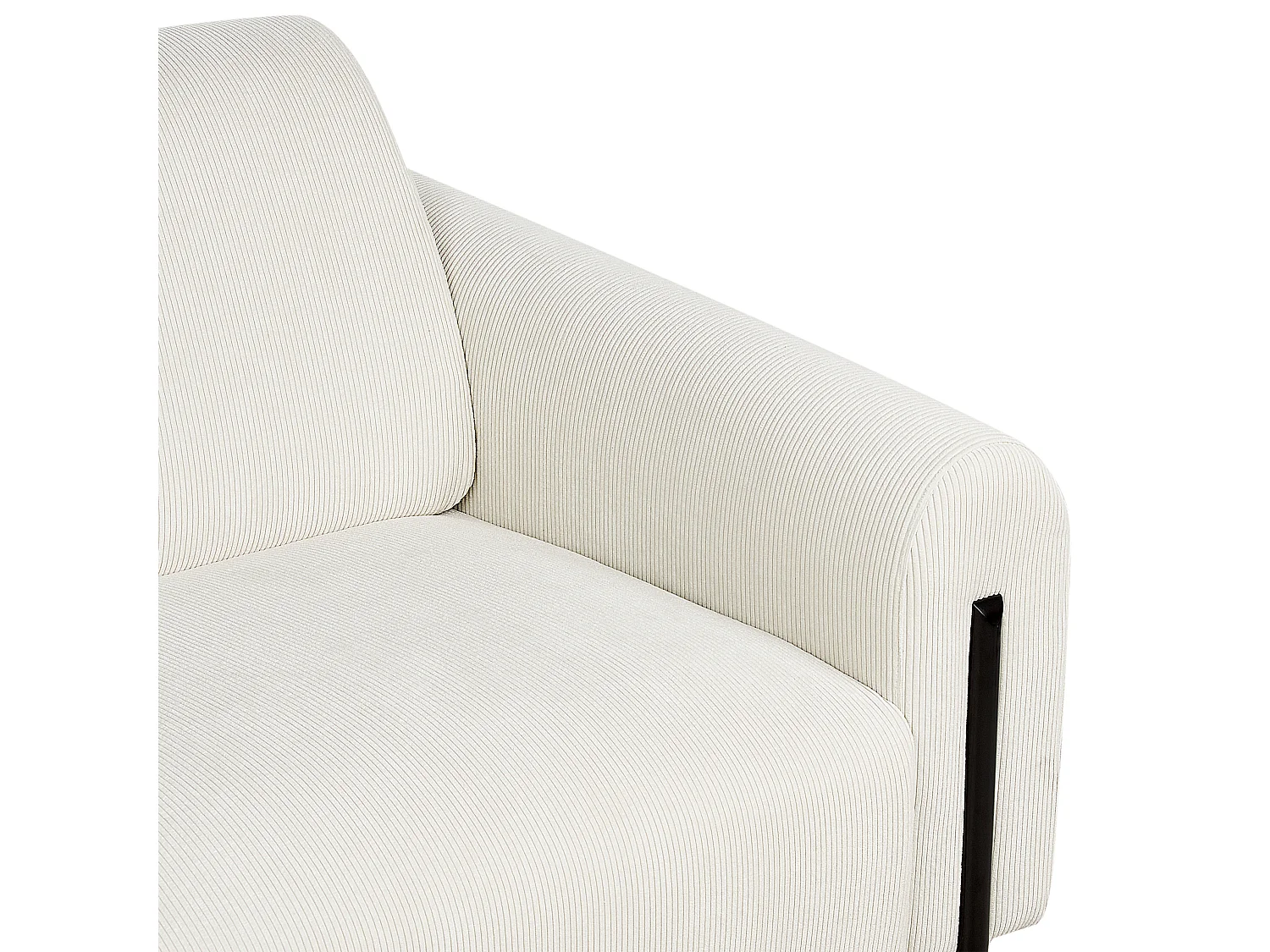 Sofá ASKIM Bombazine Branco creme 3 lugares