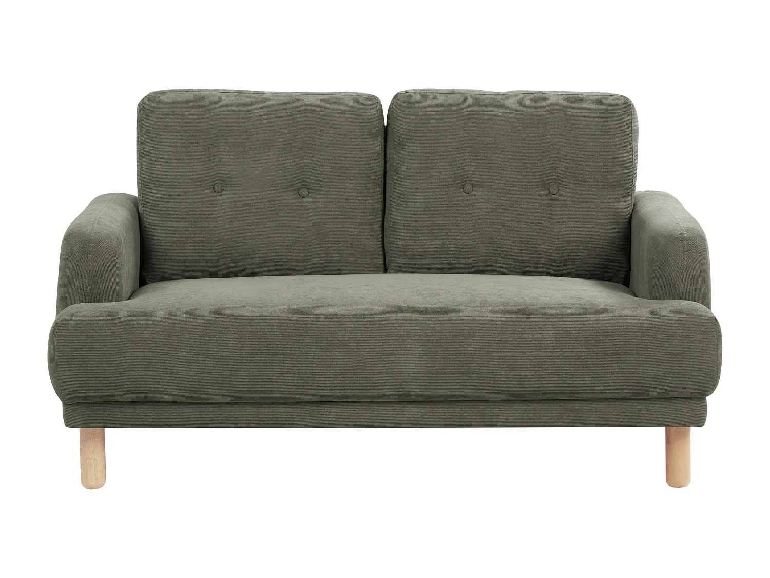 Sofa TUVE Sztruks Ciemnozielony dla 2 osób