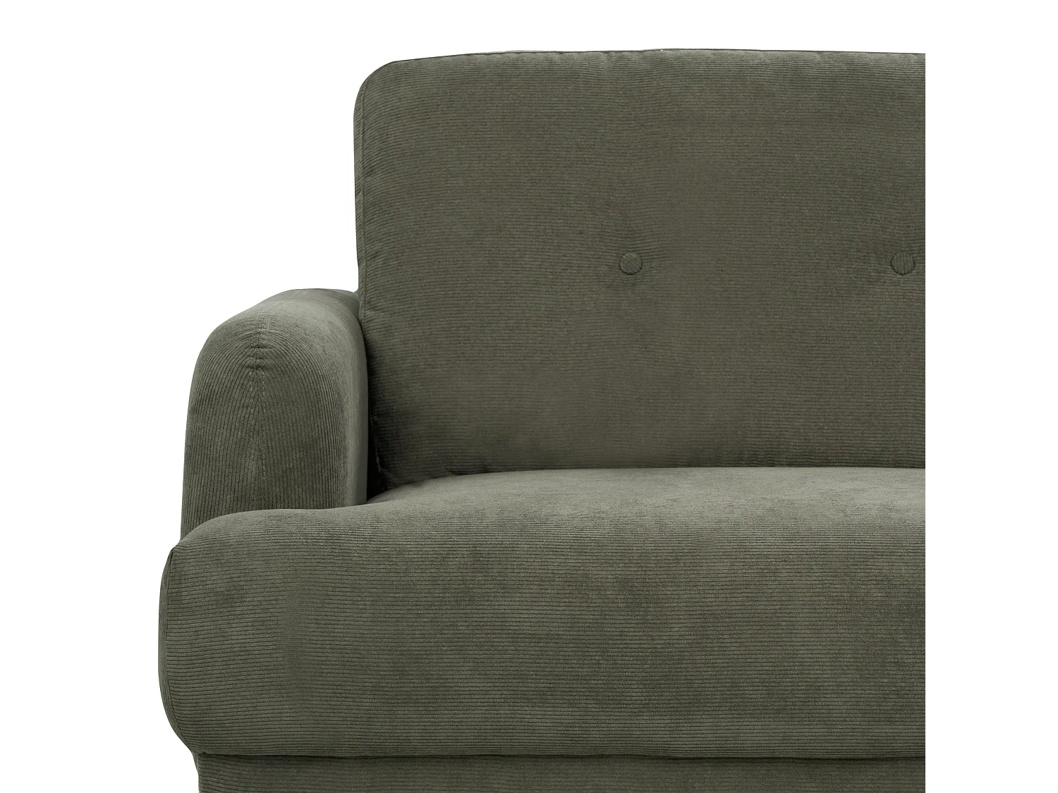 Sofa TUVE Sztruks Ciemnozielony dla 2 osób