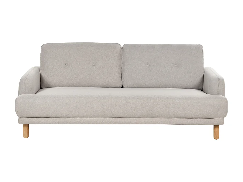 Sofá TUVE Tela Gris pardo 3 plazas