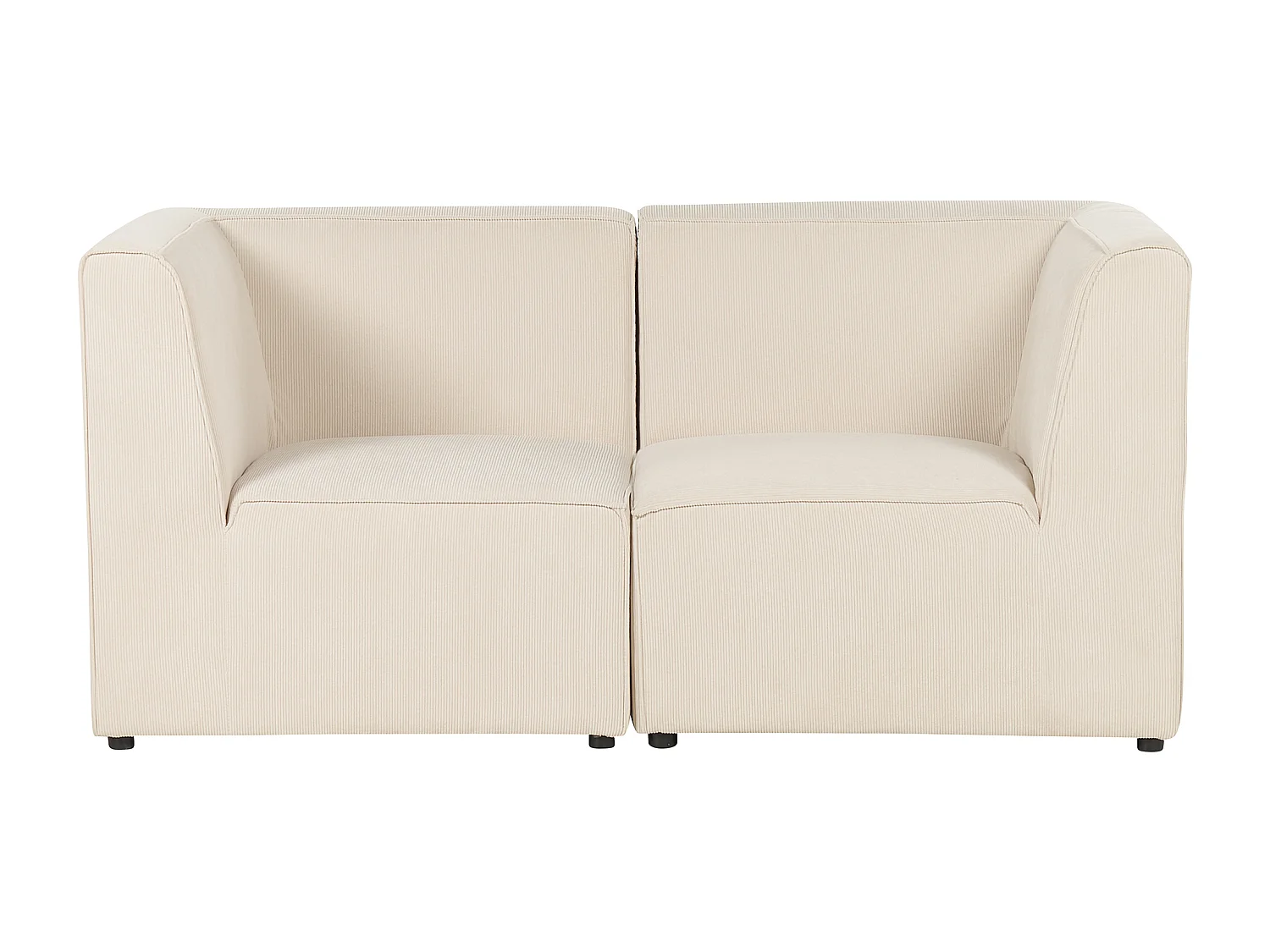 Canapé modulable LEMVIG Velours côtelé Beige clair 2 places