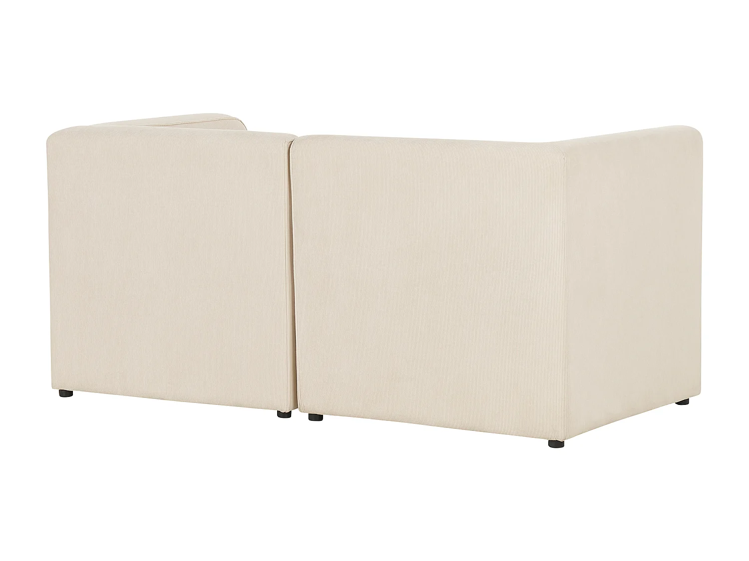 Canapé modulable LEMVIG Velours côtelé Beige clair 2 places