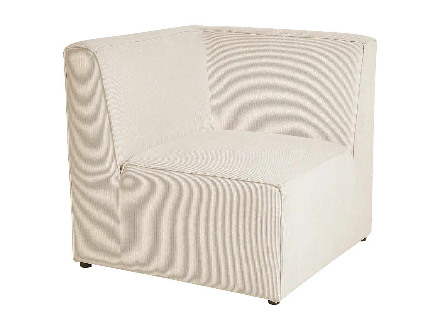 Canapé modulable LEMVIG Velours côtelé Beige clair 2 places