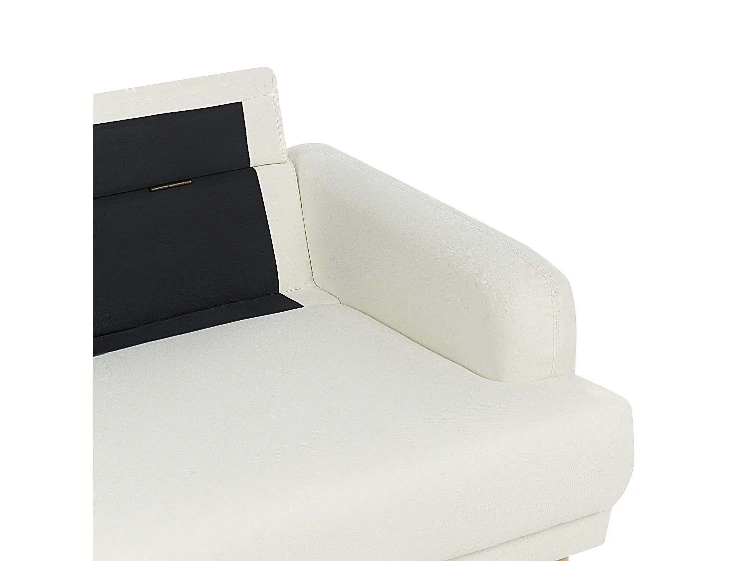 Canapé 2 places TUVE Tissu Blanc cassé