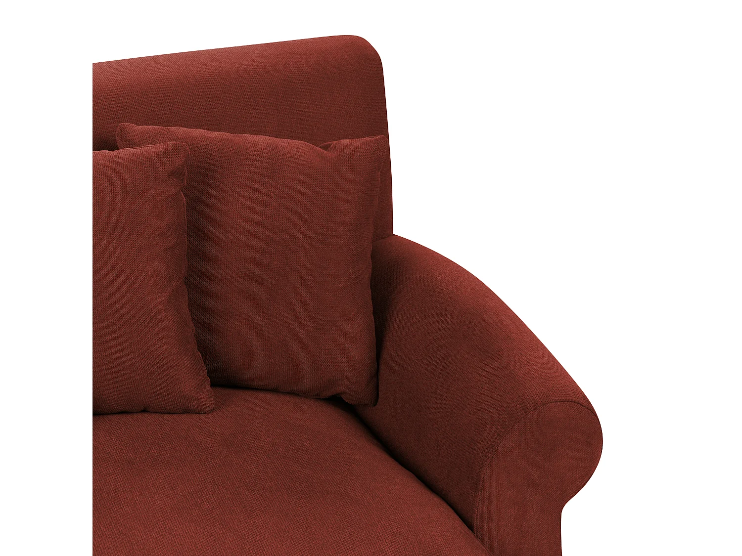 Canapé 2 places EIKE Tissu Rouge