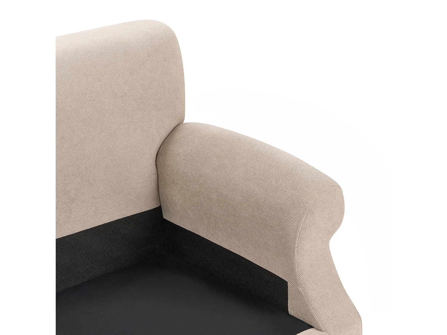 Canapé 2 places EIKE Tissu Beige