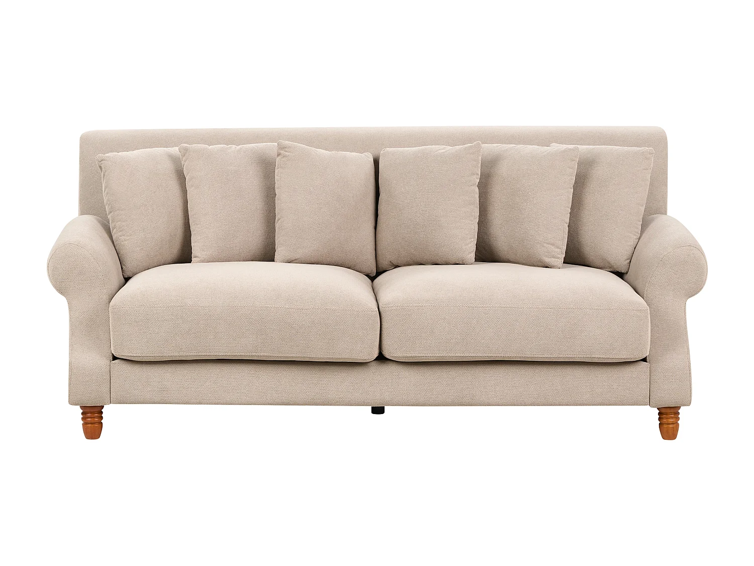 Sofa EIKE Stoff Beige 2-Sitzer