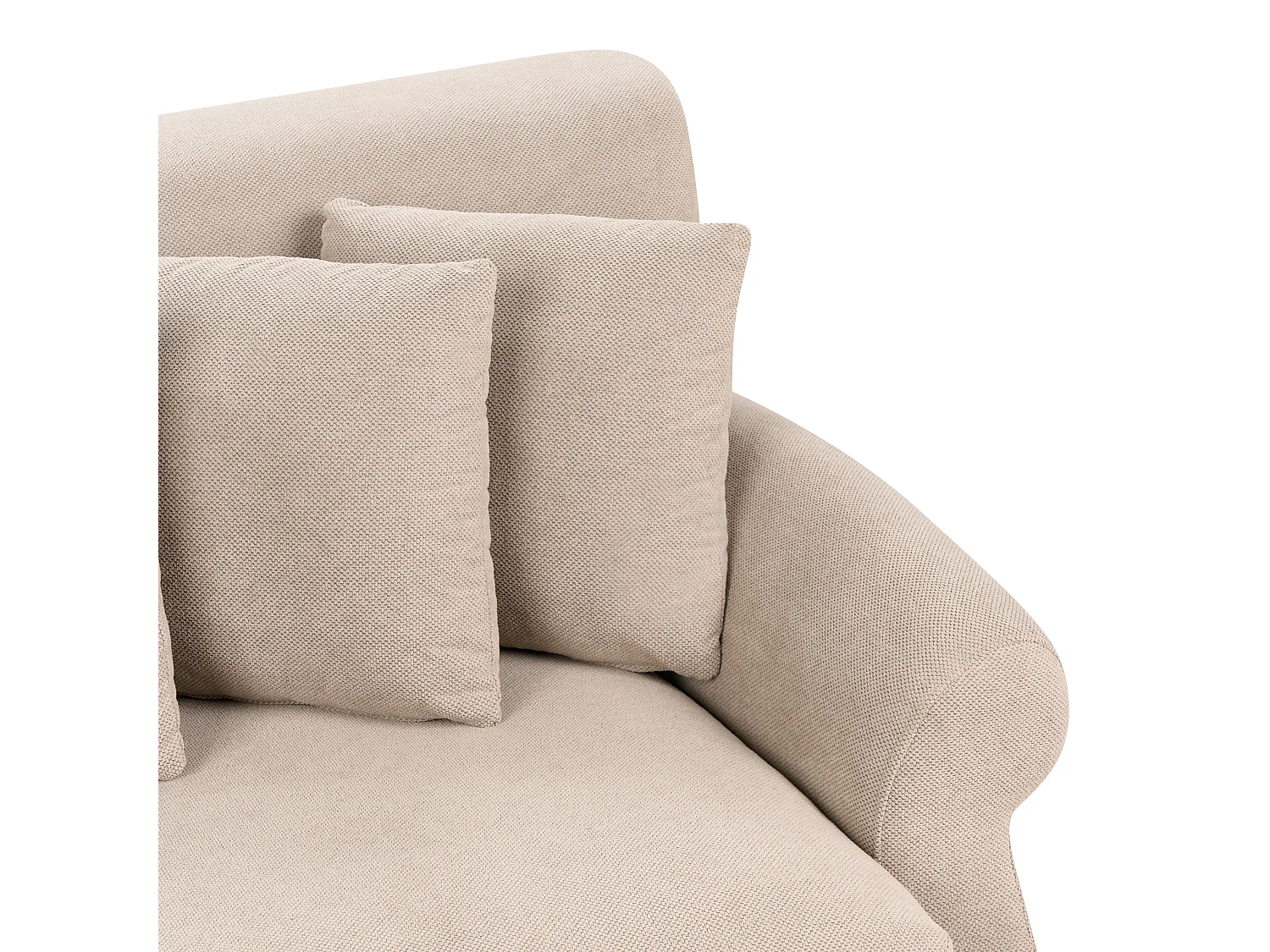 Sofa EIKE Stoff Beige 2-Sitzer