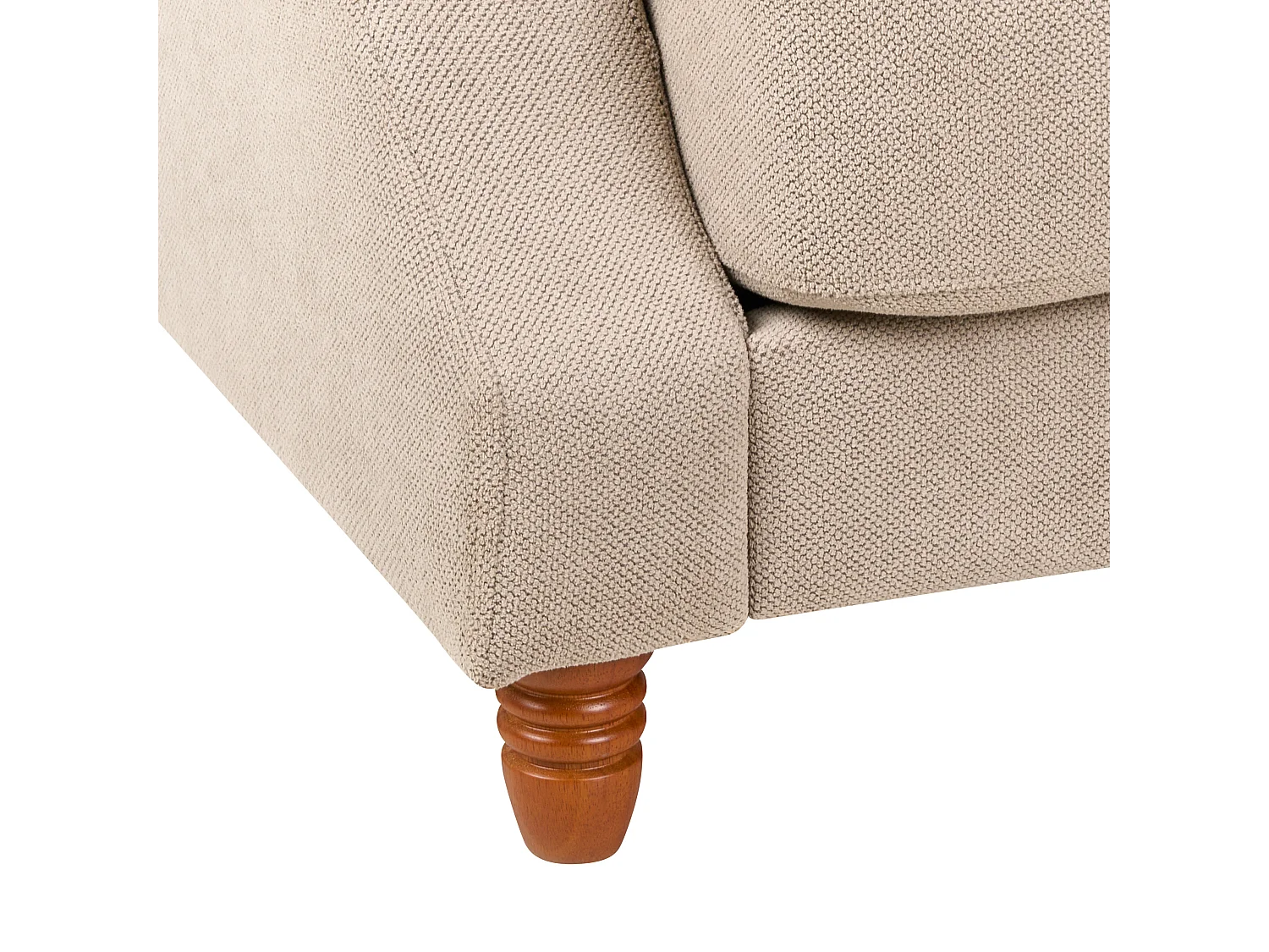 Sofa EIKE Stoff Beige 2-Sitzer