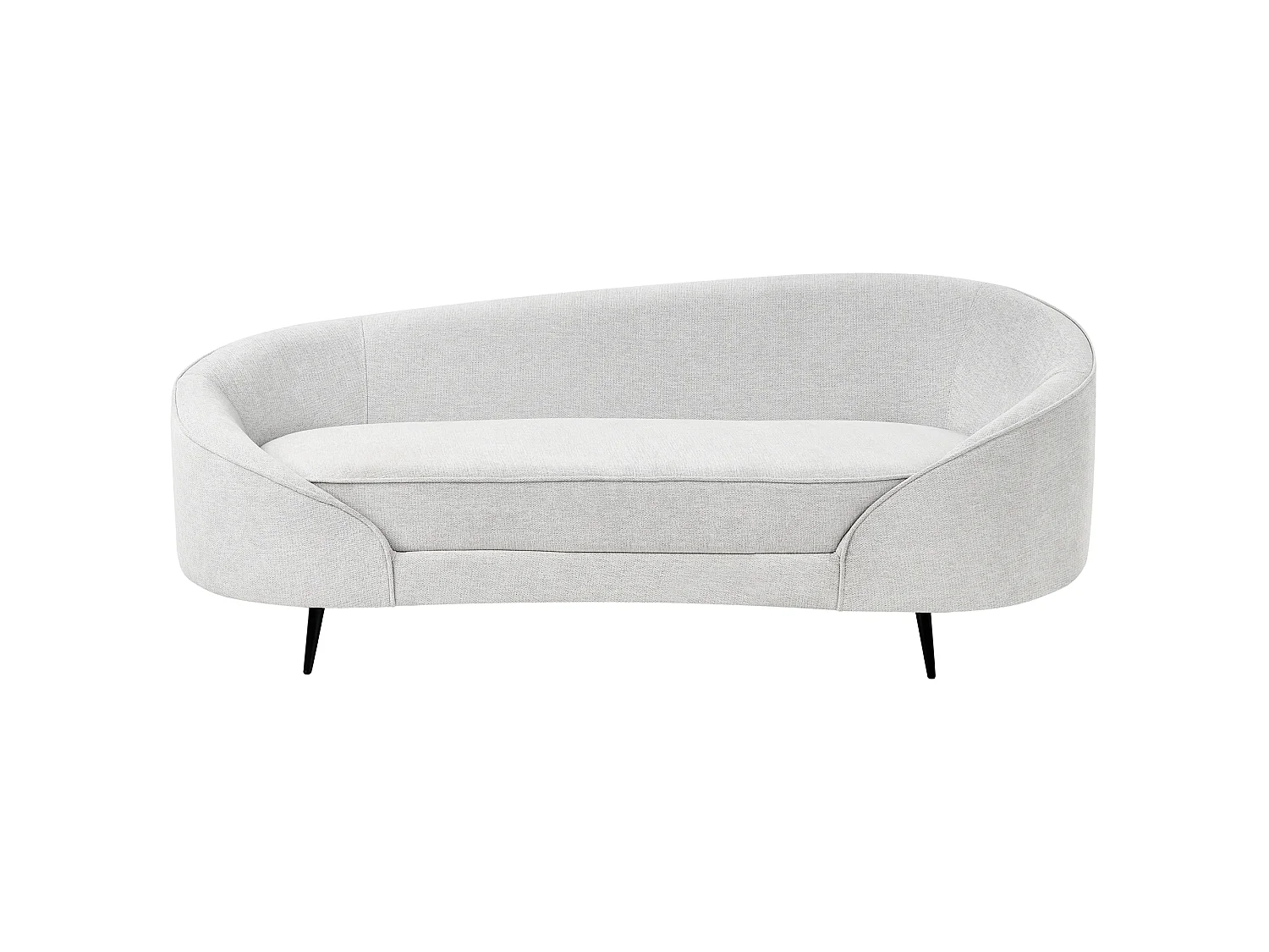 Sofa SAVAR Stoff Cremeweiss 3-Sitzer