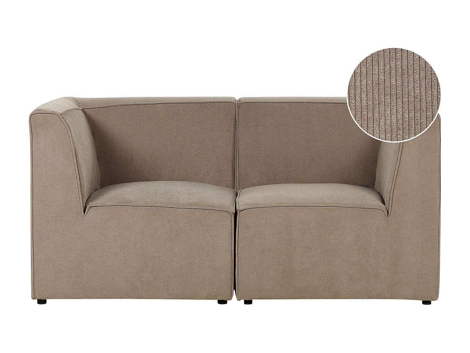 Modulaire bank LEMVIG Corduroy Taupe 2-zitter