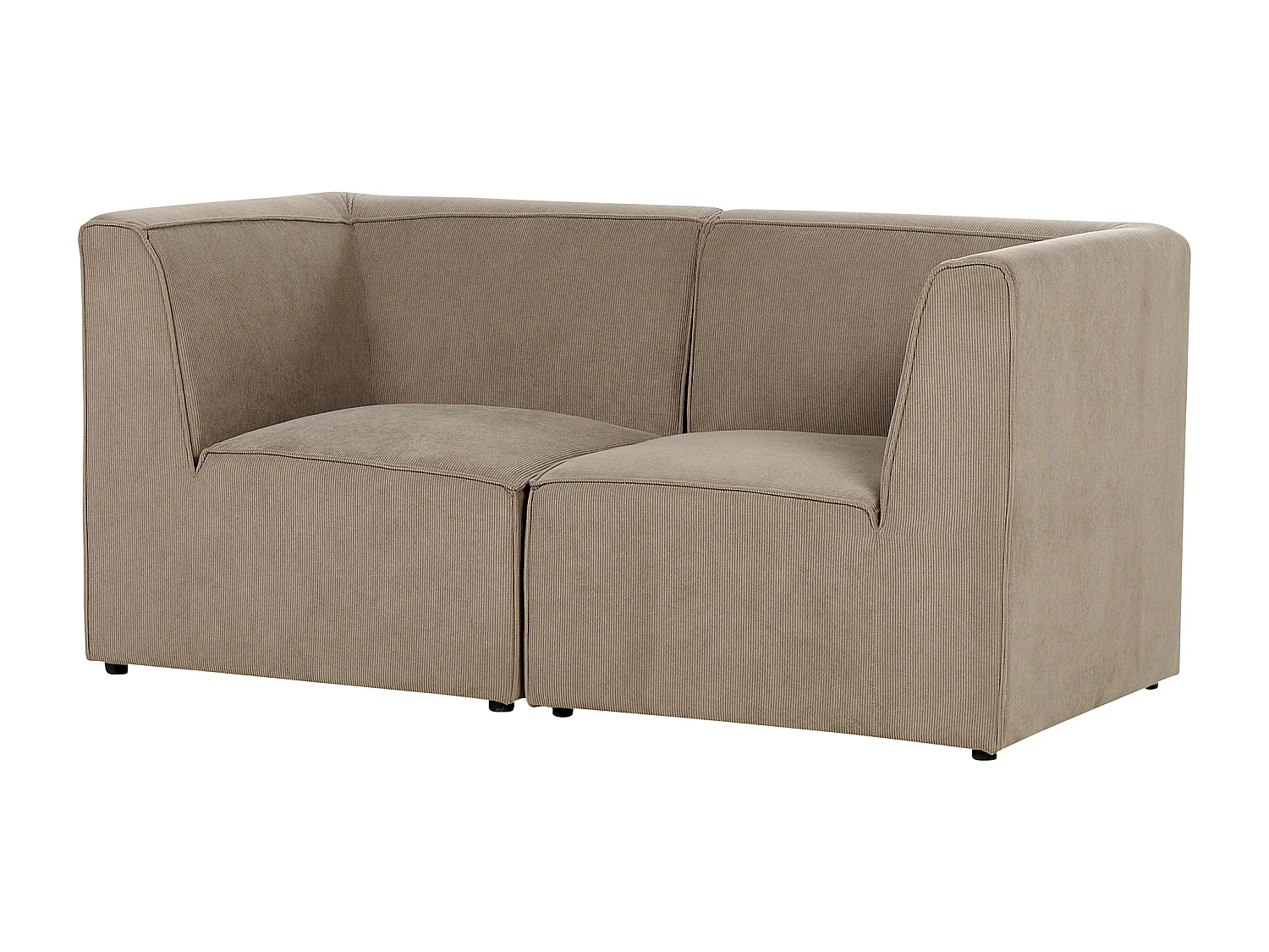 Sofá modular LEMVIG Pana Gris pardo 2 plazas