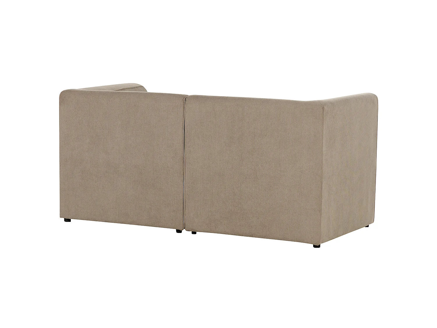 Sofa modułowa LEMVIG Sztruks Beżowoszary dla 2 osób