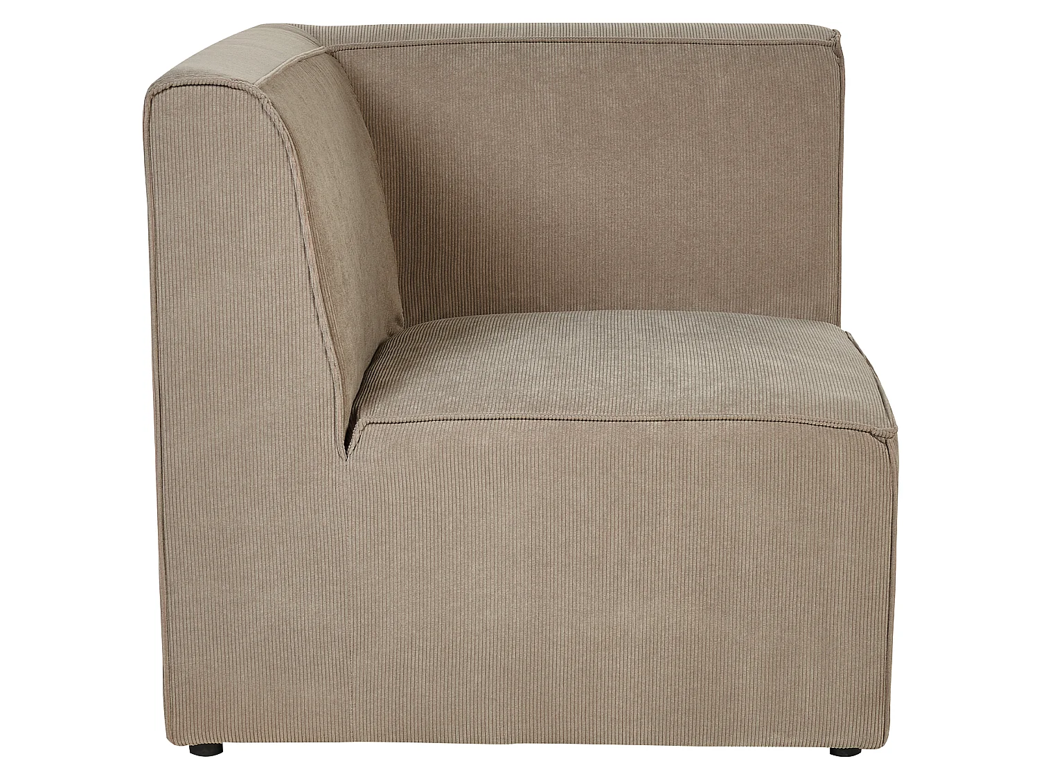 Sofa modułowa LEMVIG Sztruks Beżowoszary dla 2 osób