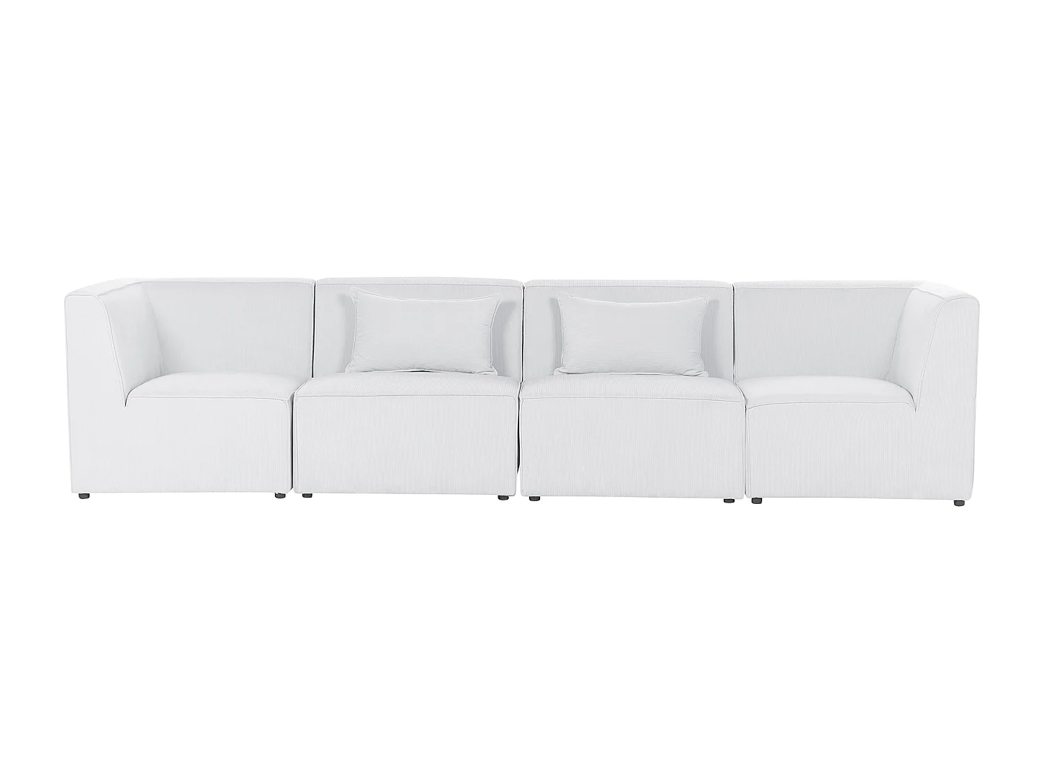 Sofá modular LEMVIG Bombazine Branco creme 4 lugares