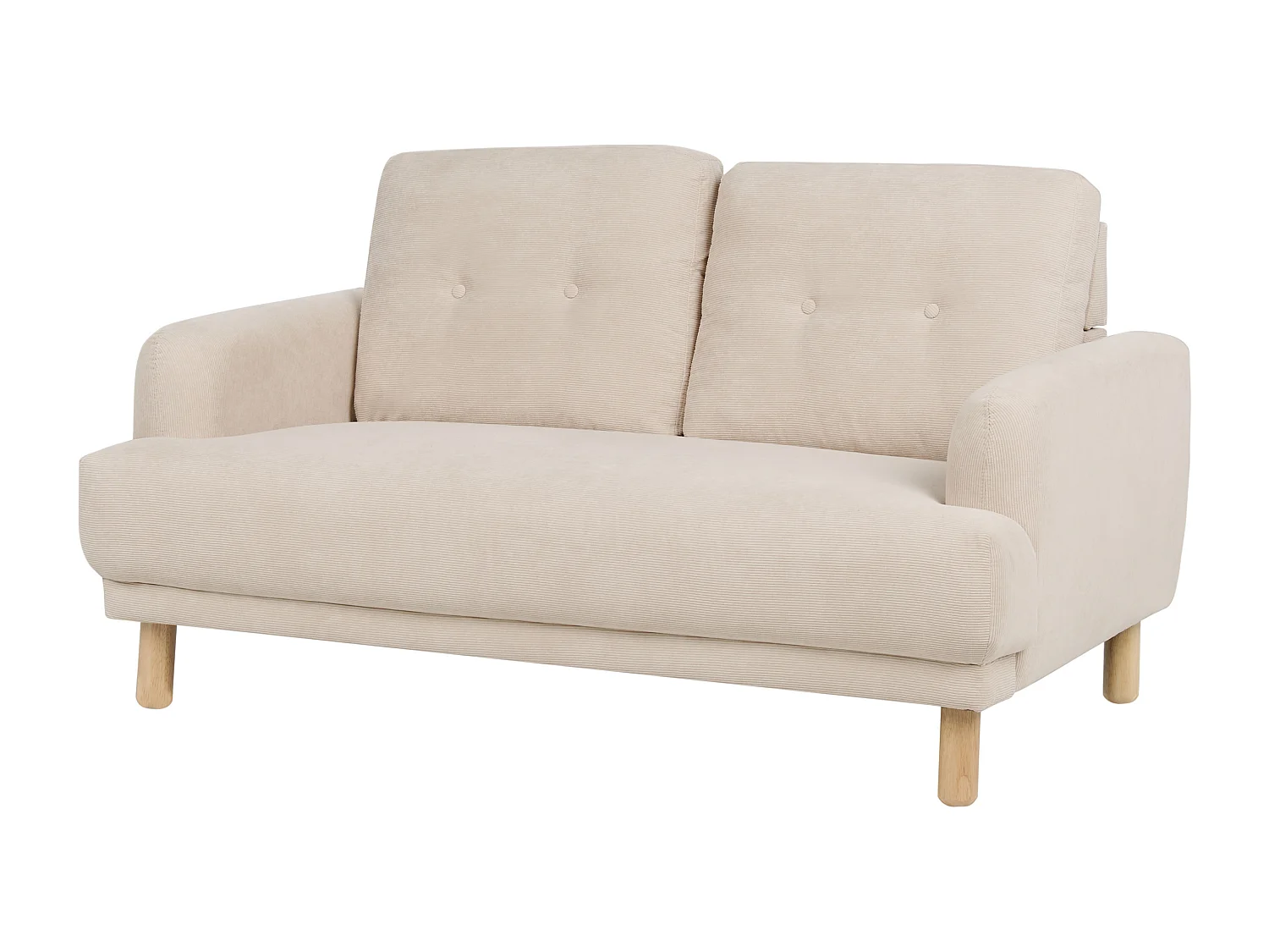 Sofa TUVE Sztruks Beżowy dla 2 osób