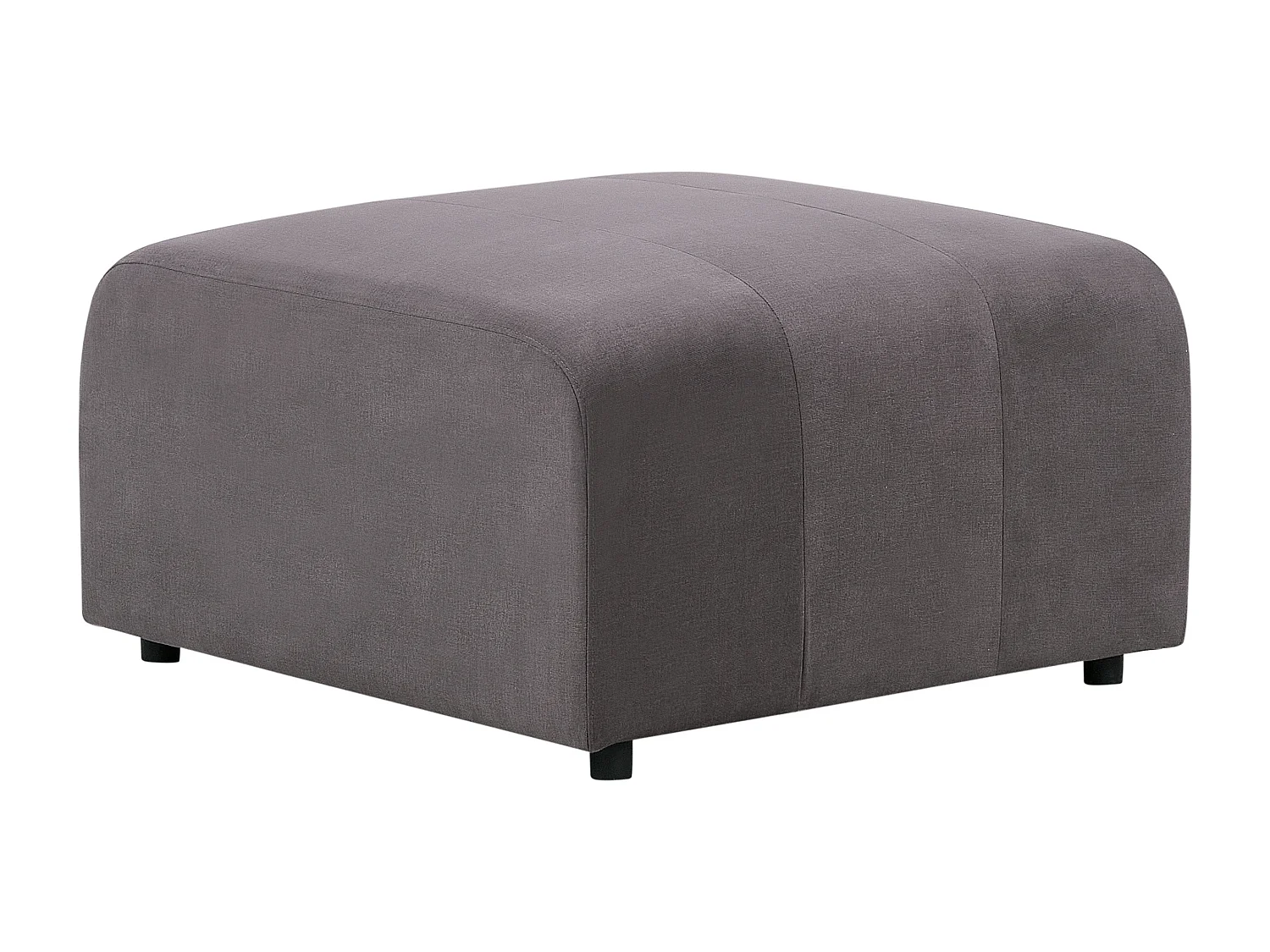 Sofá modular FALSTERBO Veludo Cinzento escuro com repousa-pés 3 lugares