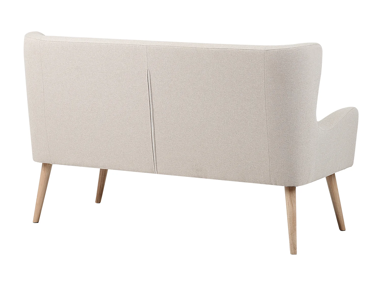 Polsterbank SKIBBY Stoff Hellbeige 2-Sitzer