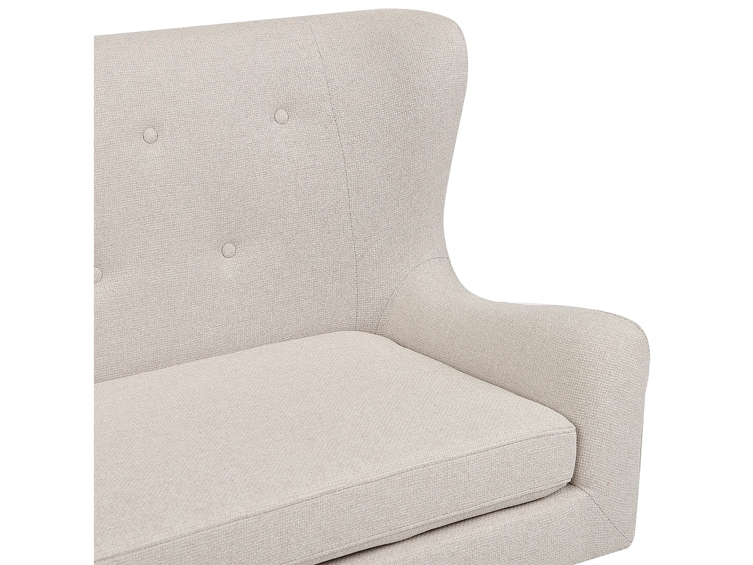 Polsterbank SKIBBY Stoff Hellbeige 2-Sitzer