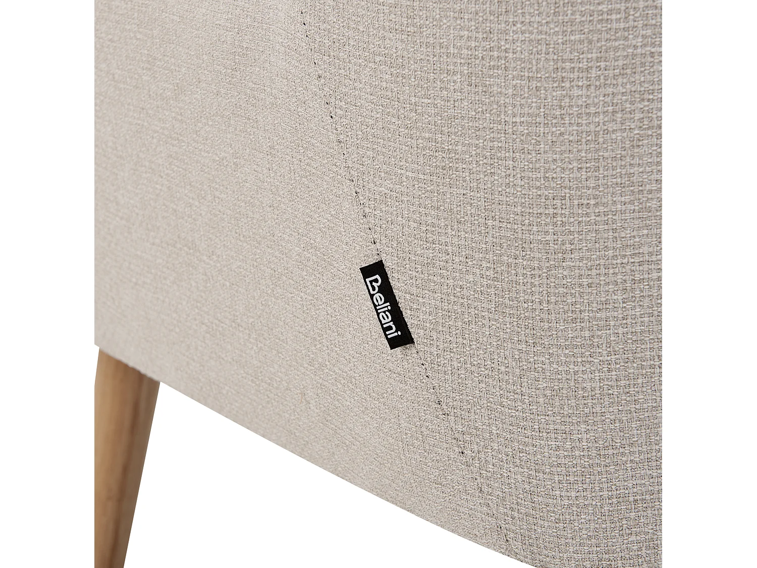 Polsterbank SKIBBY Stoff Hellbeige 2-Sitzer