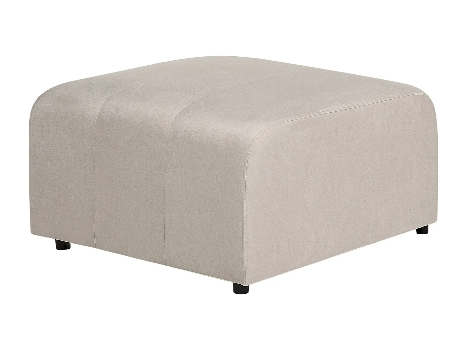 Canapé modulable 3 places FALSTERBO Velours Beige avec ottoman