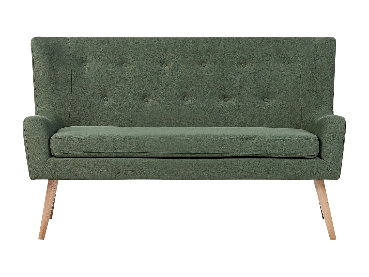 Banco estofado SKIBBY Tecido Verde 2 lugares