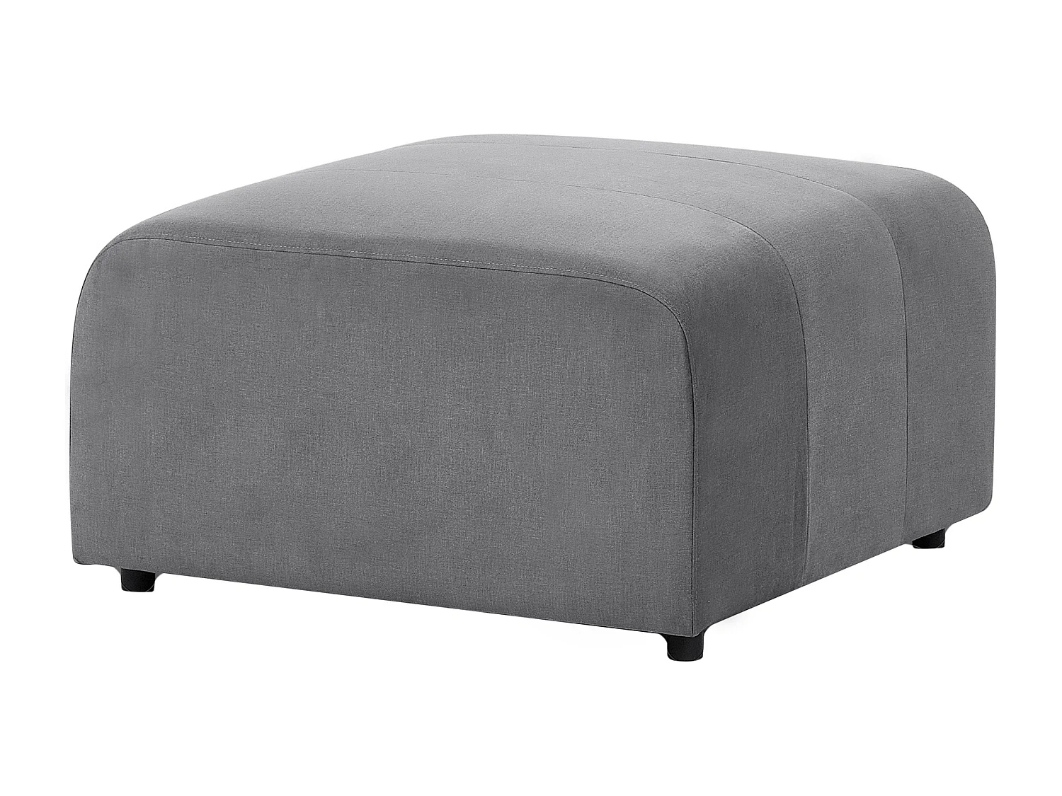Canapé modulable 3 places FALSTERBO Velours Gris avec ottoman