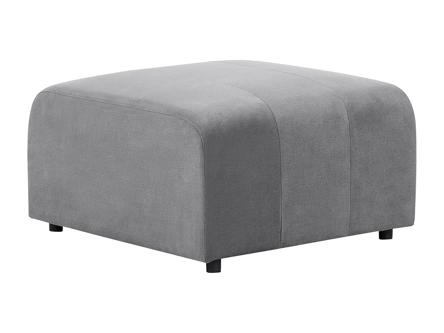 Canapé modulable 3 places FALSTERBO Velours Gris avec ottoman