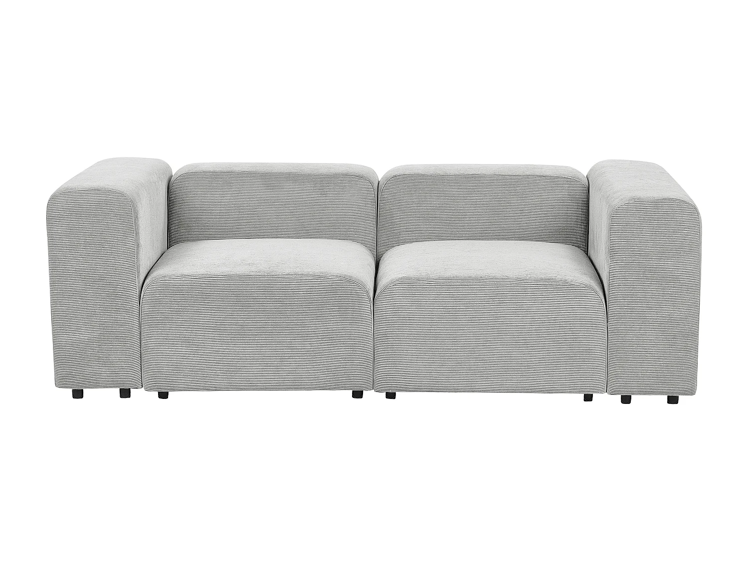 Modulsofa FALSTERBO Cord Grau 2-Sitzer