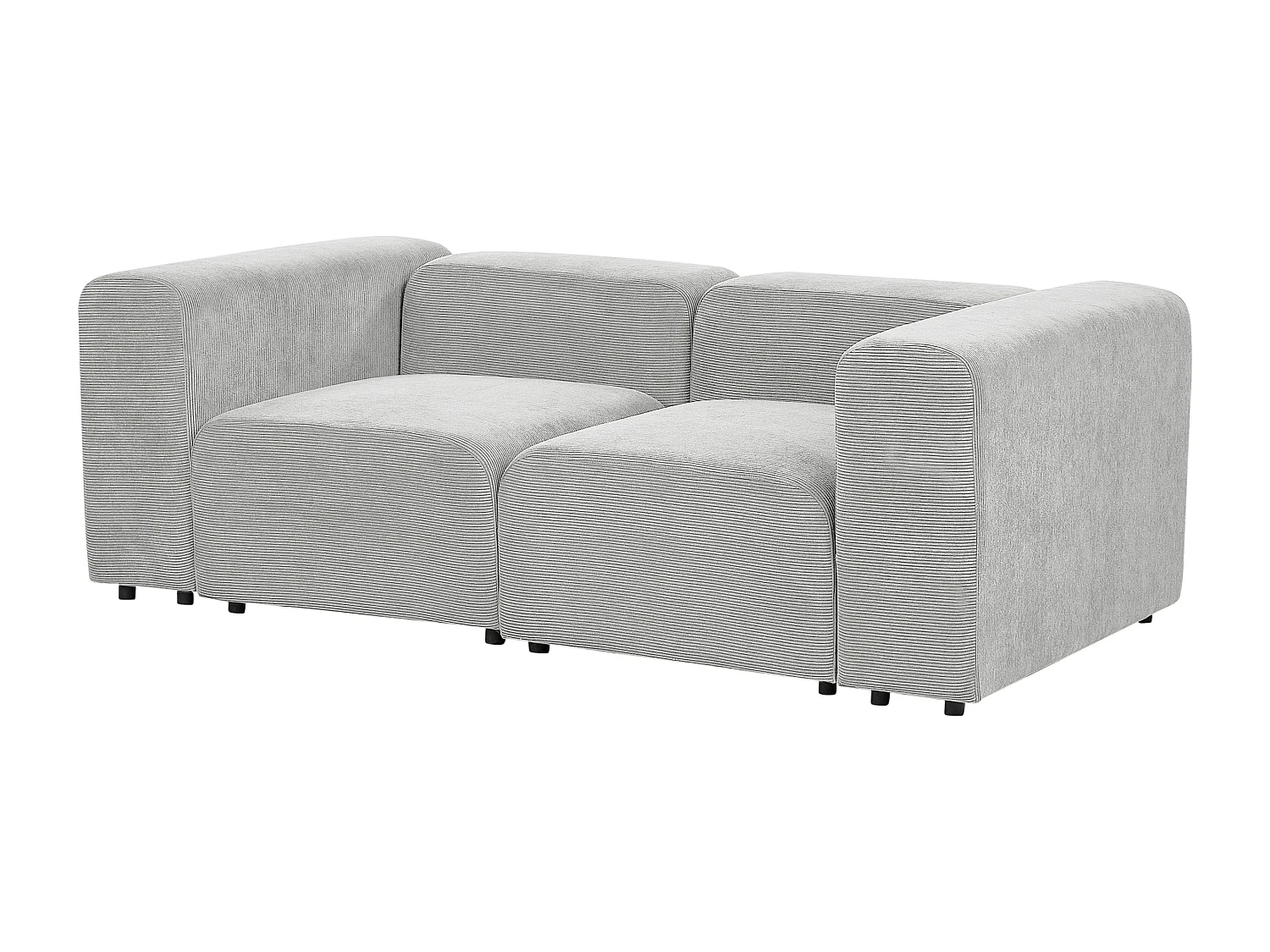 Modulsofa FALSTERBO Cord Grau 2-Sitzer