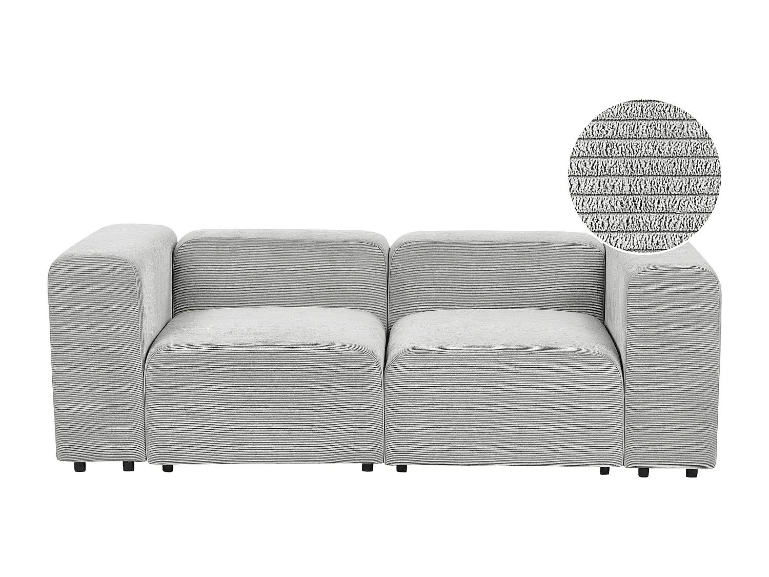 Sofa modułowa FALSTERBO Sztruks Szary dla 2 osób