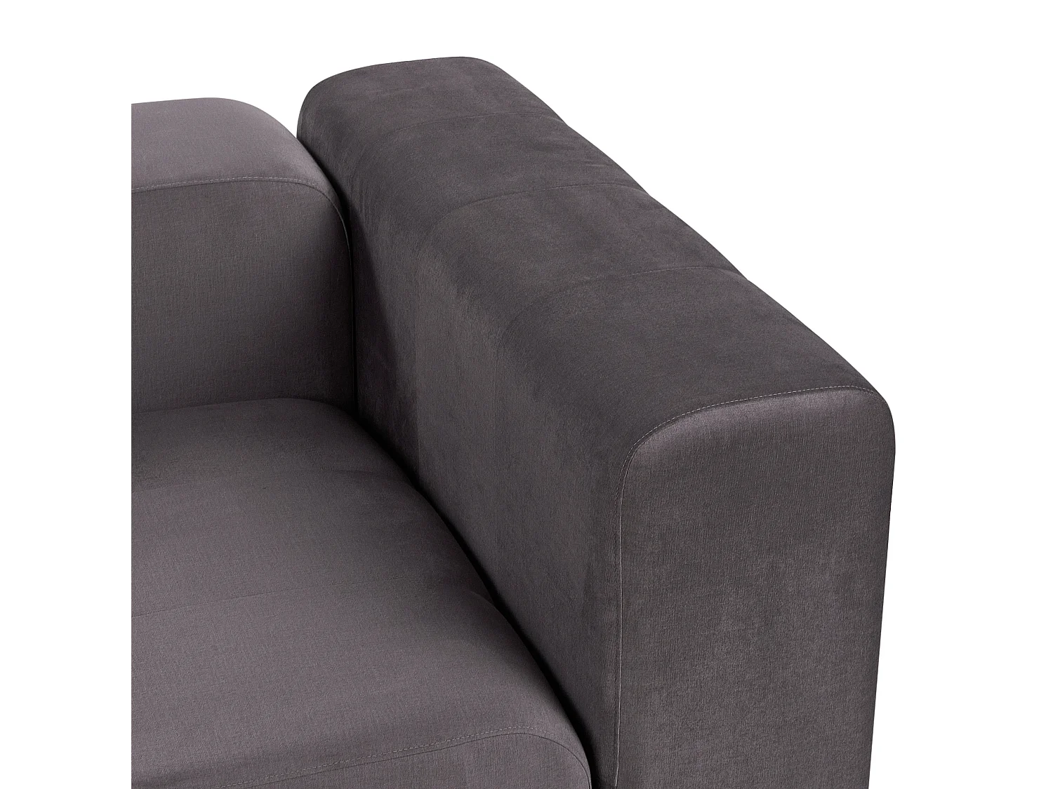 Canapé modulable 3 places FALSTERBO Velours Gris foncé