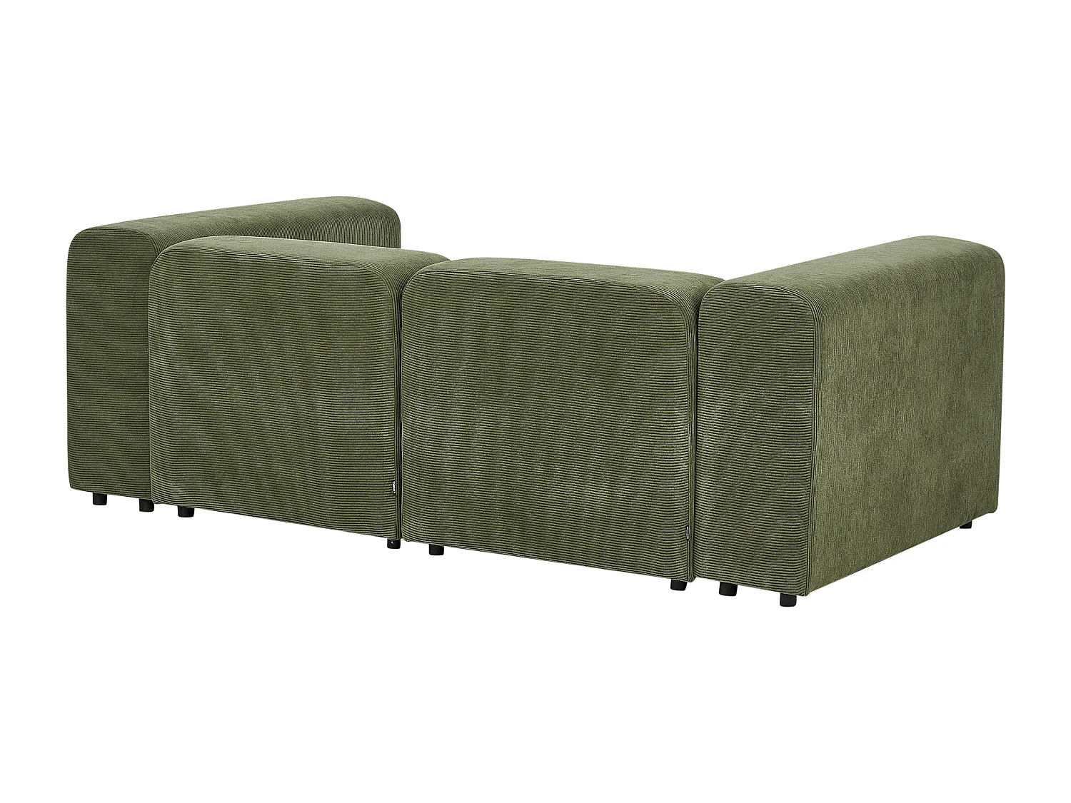 Canapé modulable 2 places FALSTERBO Velours côtelé Vert