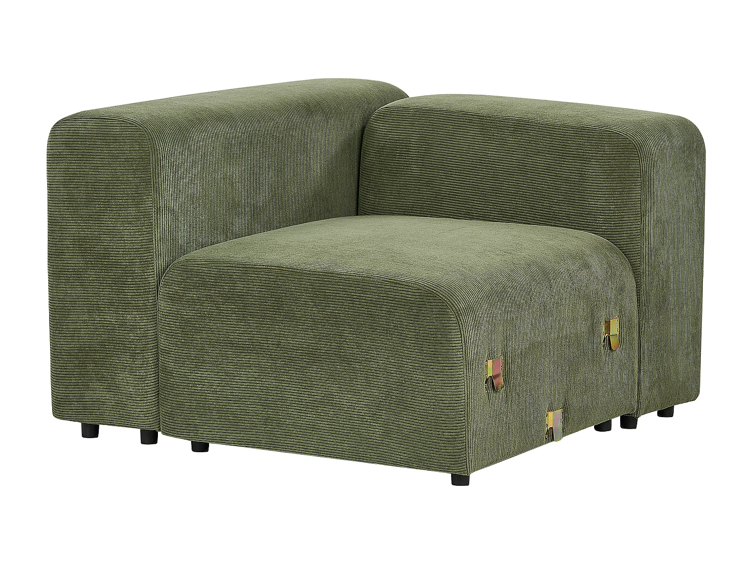 Canapé modulable 2 places FALSTERBO Velours côtelé Vert