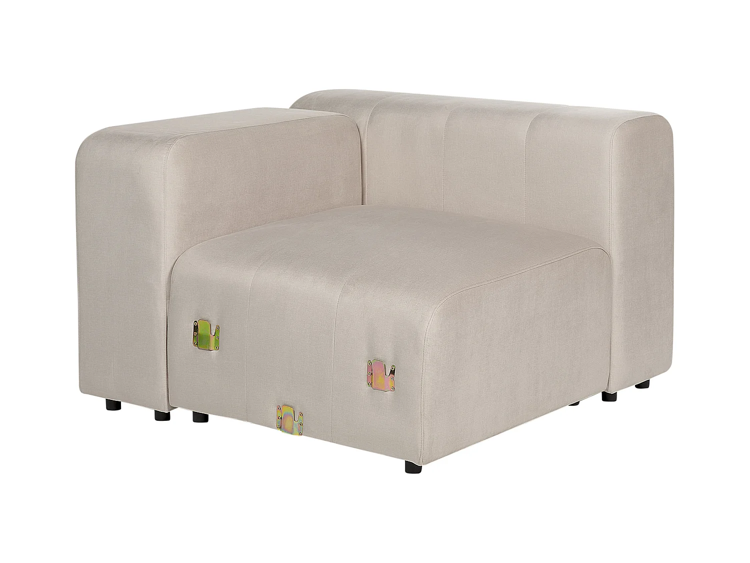Canapé modulable 3 places FALSTERBO Velours Beige