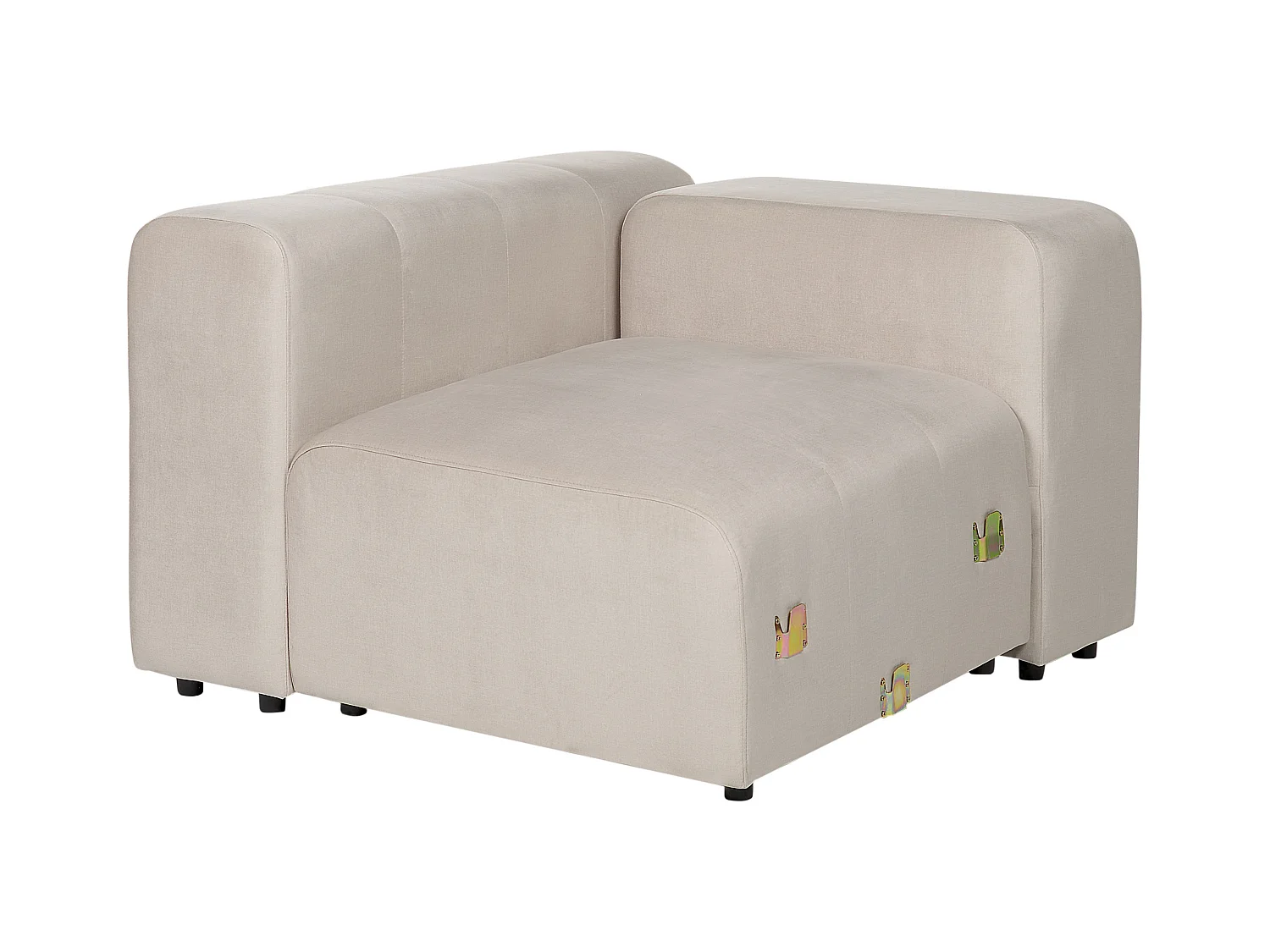 Divano modulare FALSTERBO Velluto Beige 2 posti