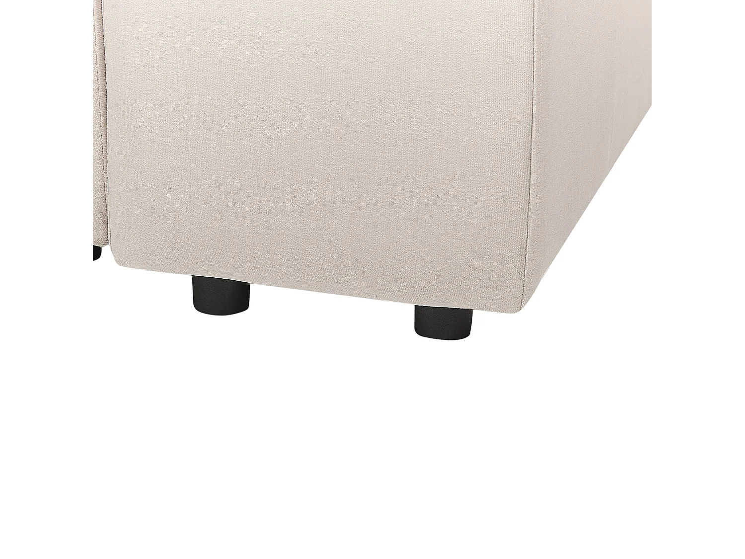 Modulsofa FALSTERBO Samtstoff Beige 2-Sitzer