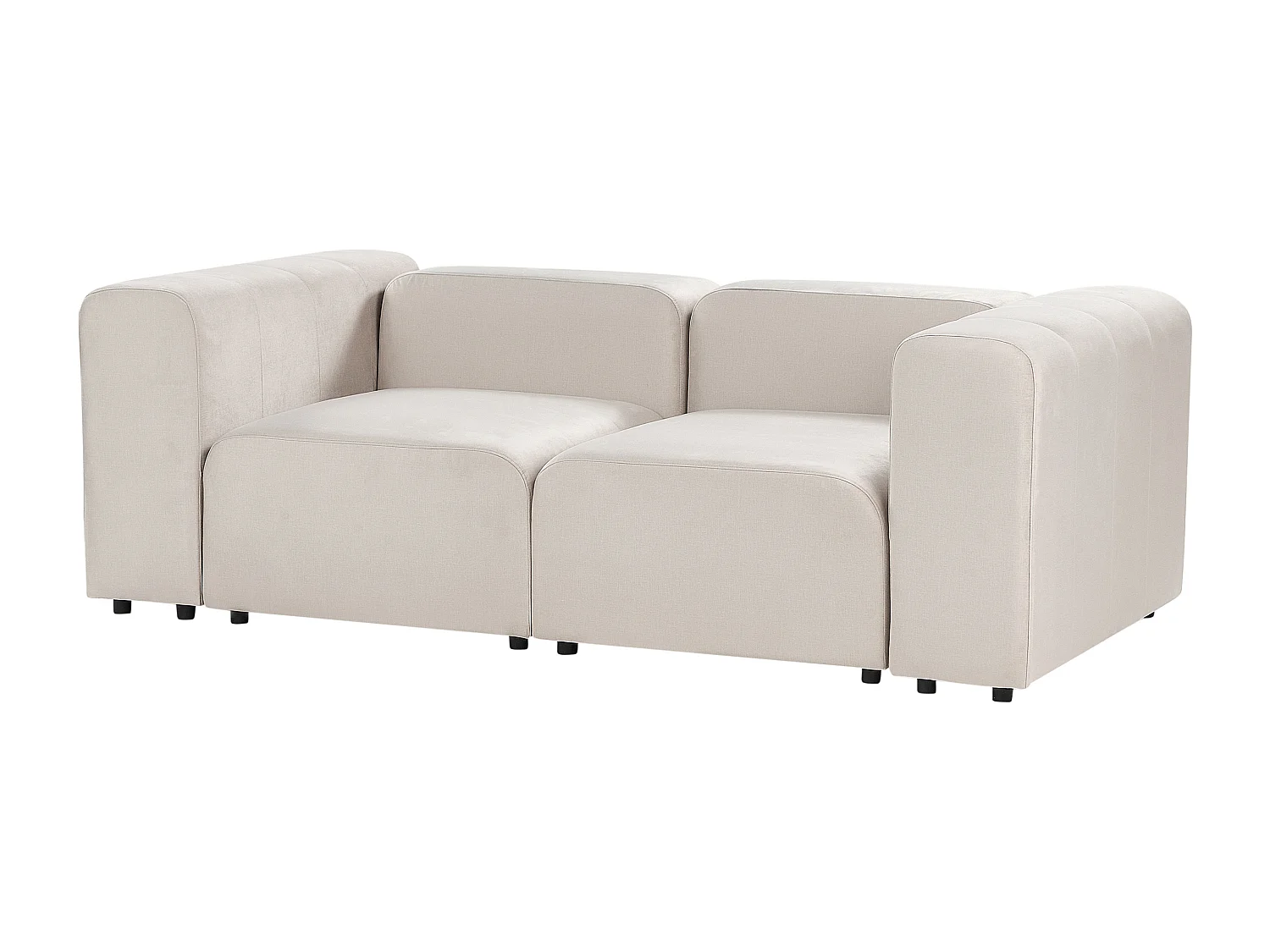 Sofá modular FALSTERBO Terciopelo Beige 2 plazas