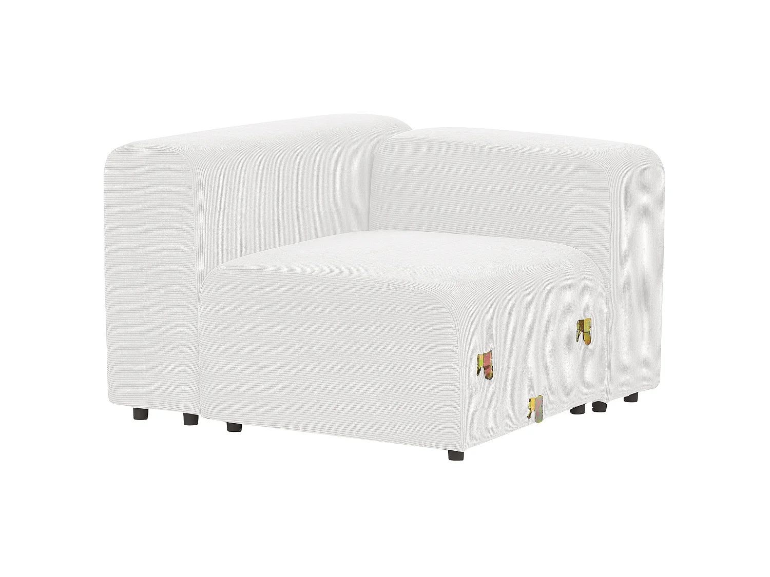 Modulsofa FALSTERBO Cord Cremeweiss 2-Sitzer