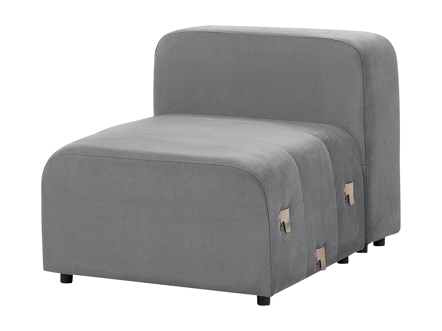 Sofá modular FALSTERBO Veludo Cinzento 3 lugares