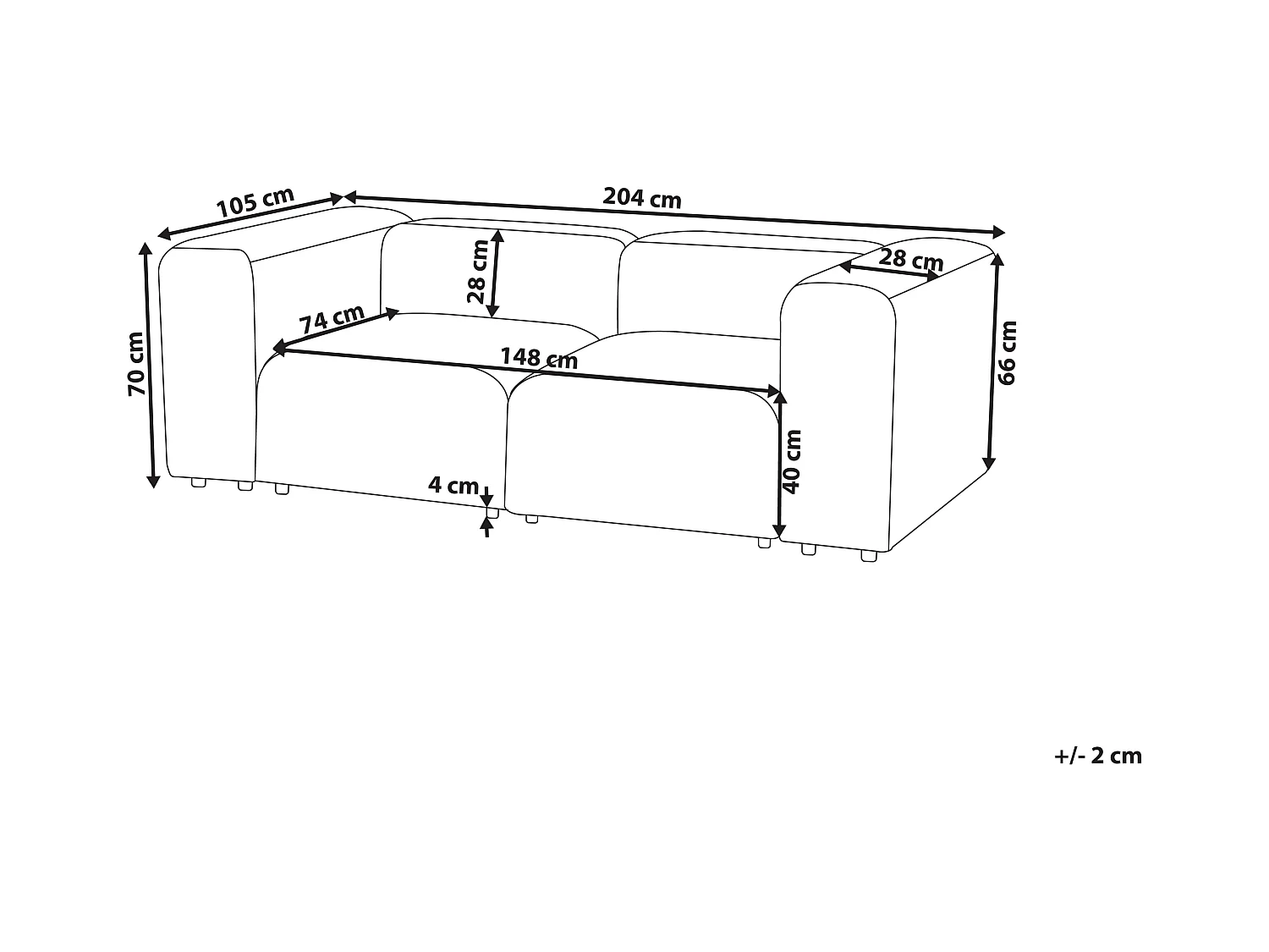 Modulaire bank FALSTERBO Fluweel Donkergrijs 2-zitter
