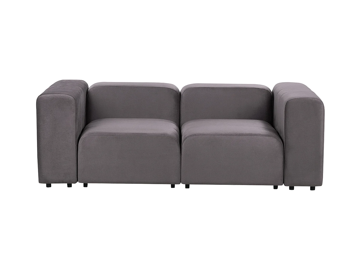 Canapé modulable 2 places FALSTERBO Velours Gris foncé